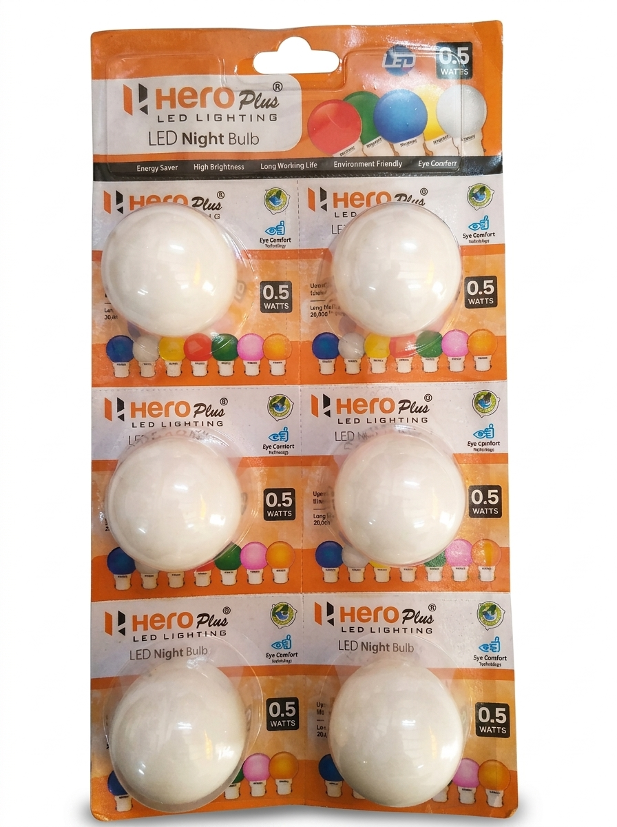 0.5W LED Bulb | Mini Energy Efficient LED Light for Decorative & Utility Use