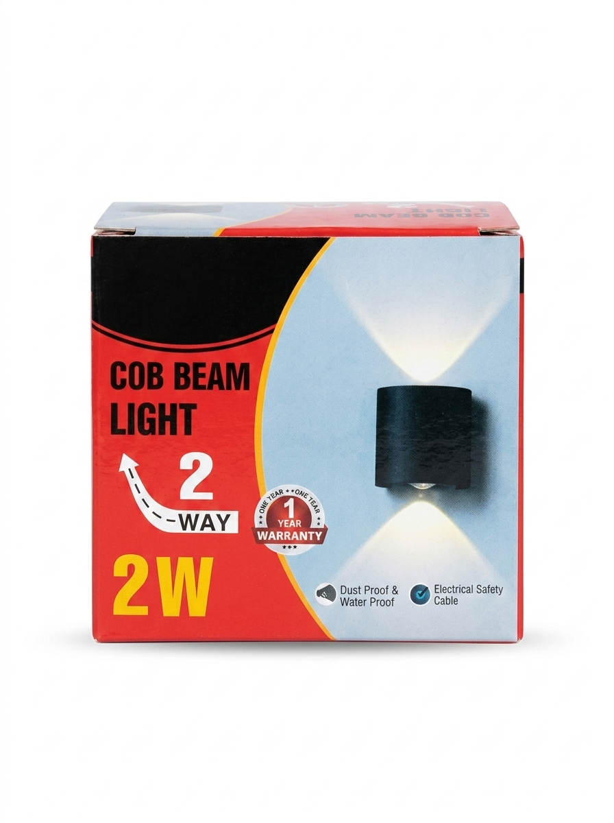 2W LED Beam Light (2 Way) | Modern COB Up & Down Wall Light