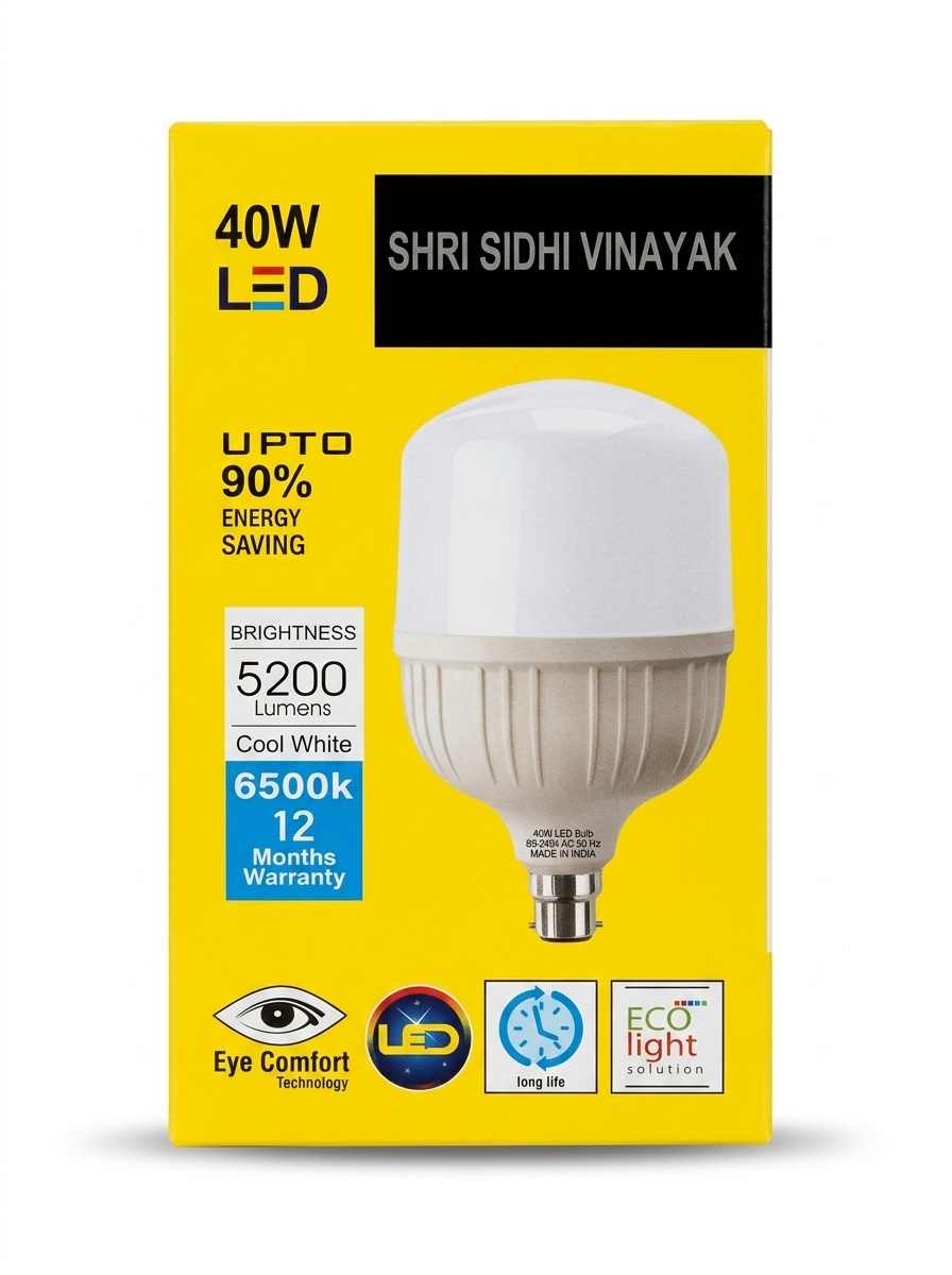 40W LED Bulb | High Brightness Power Saving LED Light for Home & Commercial Use