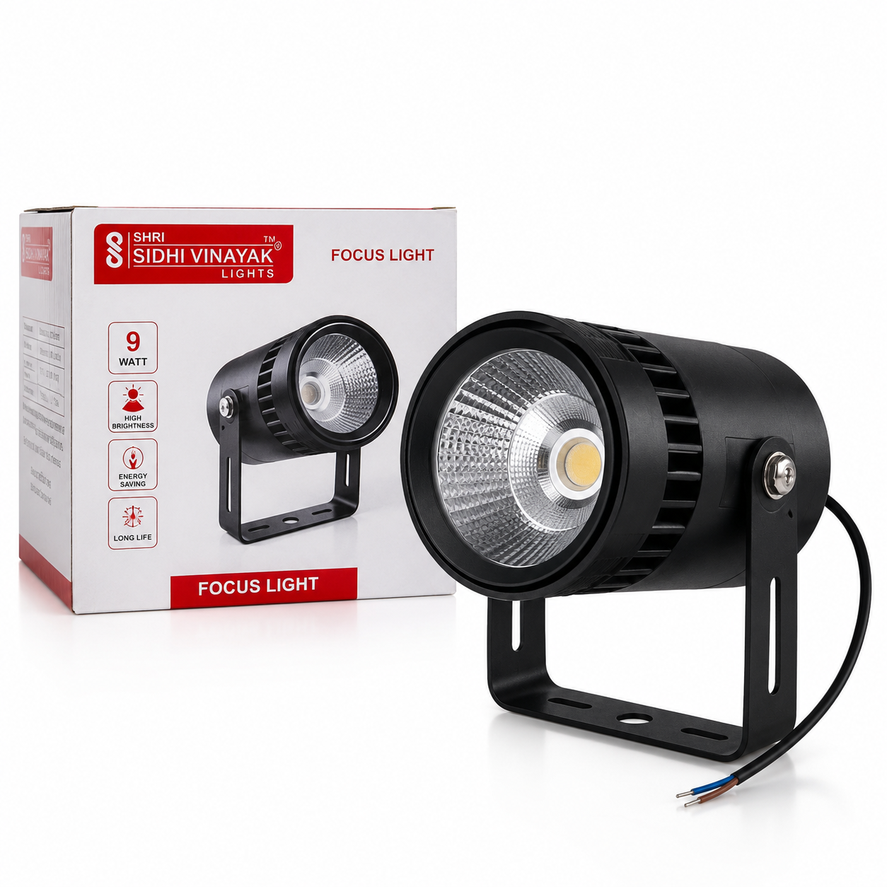 9W LED Focus Light | Modern Adjustable Spotlight for Home & Commercial Interiors