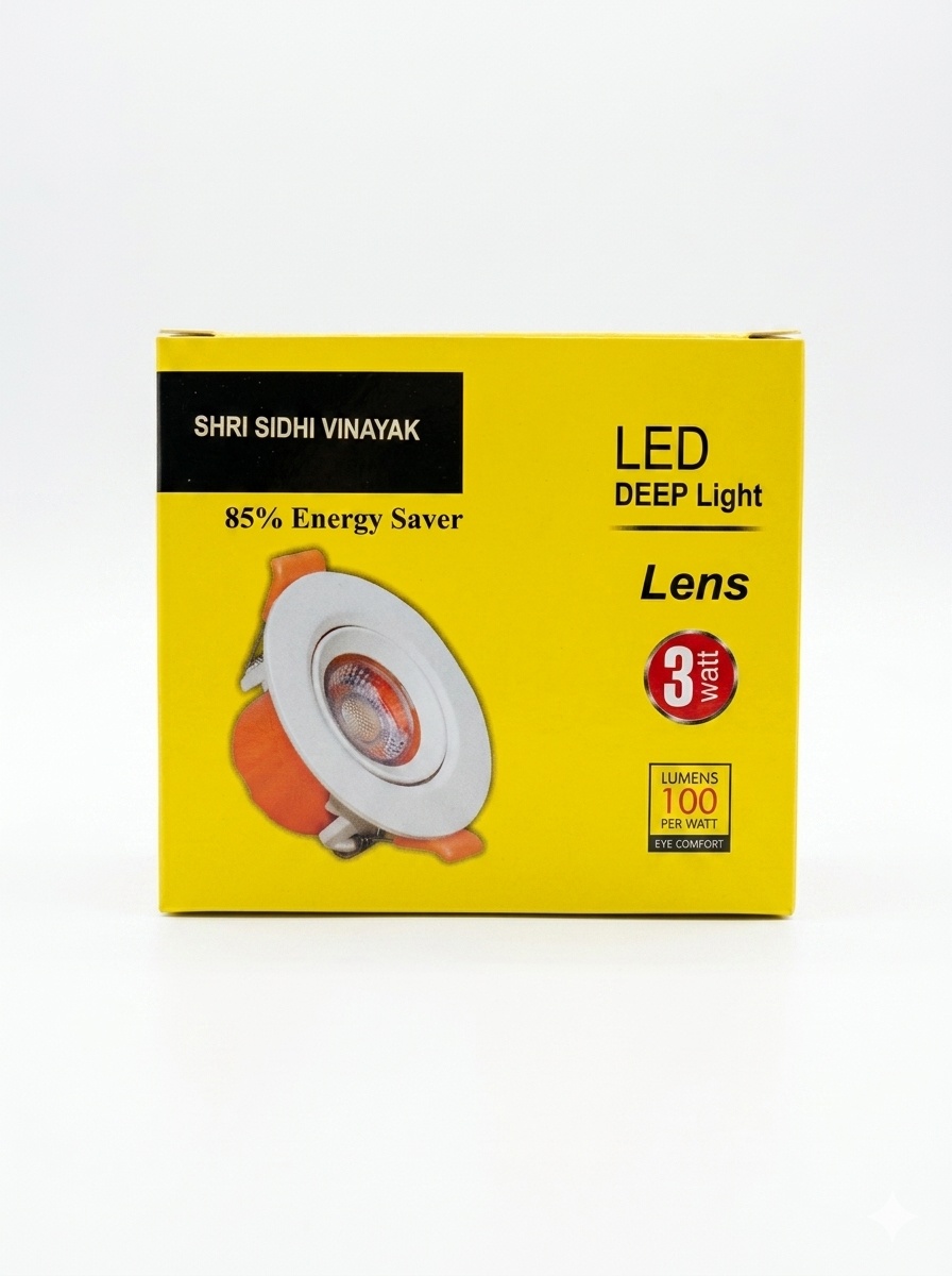 3W LED Deep Light | Recessed COB Spotlight for Indoor Ceiling Lighting