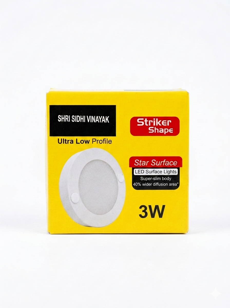 3W LED Surface Light | Energy Efficient Ceiling Surface Mounted Light
