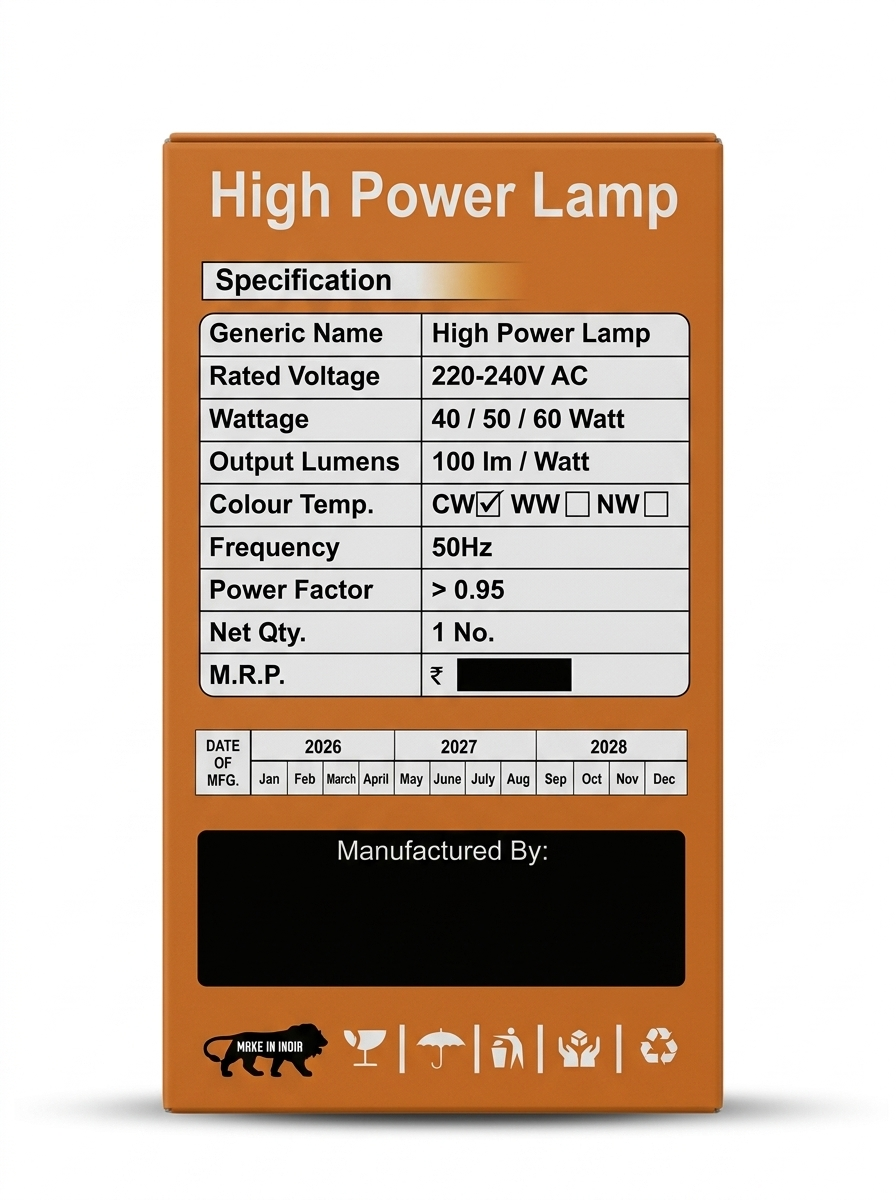 50W LED Bulb | Ultra Bright Energy Efficient Lighting for Large Spaces