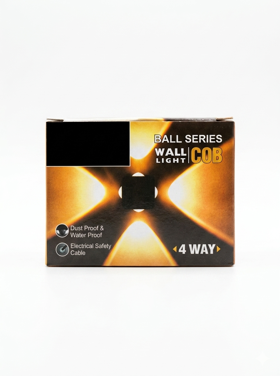 4 Way LED Wall Light (Ball Series) | Modern COB Up & Down Decorative Wall Light